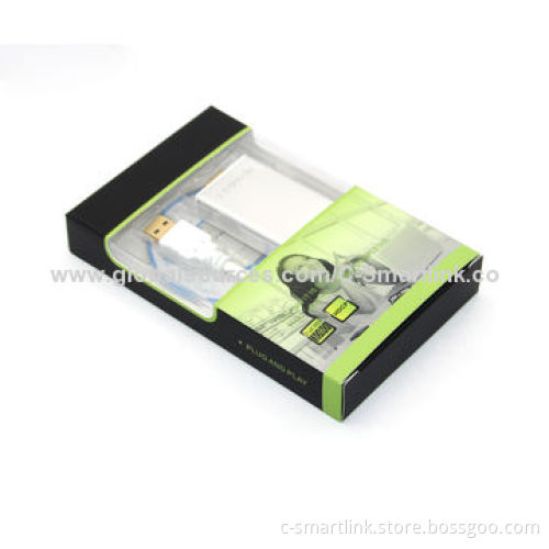 USB3.0 Adapter, USB3.0 to VGA, ABS Shell, Supports Microsoft's Windows 7, 8, Control Panel, 1,080P